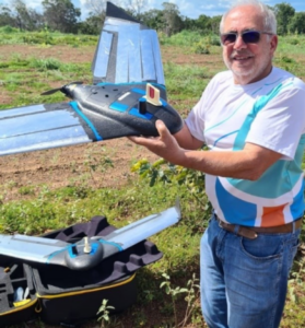 Aerolevantamento utilizando drone de asa fixa