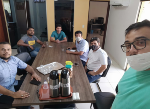 Reunião da equipe do Projeto, na sede do Instituto Ibramar, realizada em 19 de novembro de 2021.