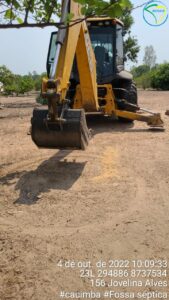 Marcação do local para escavação