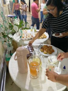 lanche na capacitação em Natividade