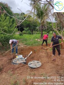 Instalação da unidade de tratamento na propriedade 43-14