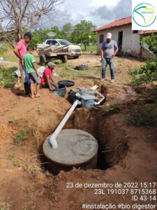 Instalação da unidade de tratamento na propriedade 43-14