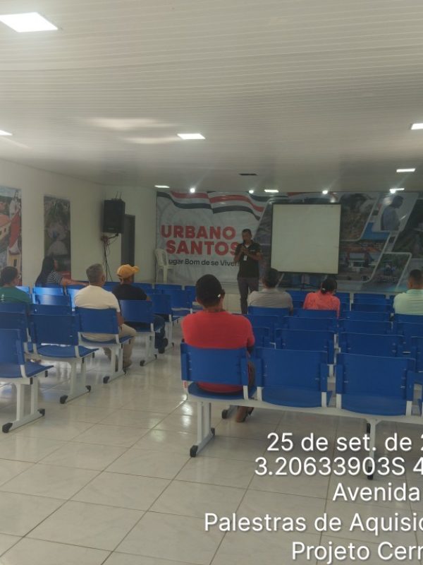 Palestras de Aquisição de Crédito 
Projeto Cerrado Resiliente